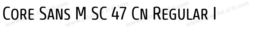 Core Sans M SC 47 Cn Regular Italic字体转换